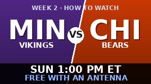 Minnesota Vikings vs Chicago Bears: how to watch and stream
