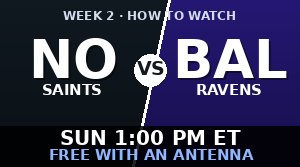 New Orleans Saints vs Baltimore Ravens: how to watch and stream