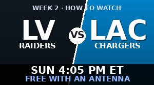 Las Vegas Raiders vs Los Angeles Chargers: how to watch and stream
